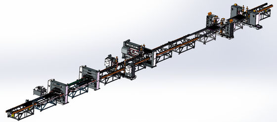 Linea di produzione della saldatura automatica del pannello del radiatore del riscaldamento 450KW 120m/Min