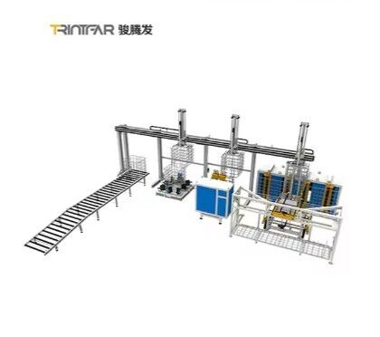 Linea di produzione di telai per barili IBC (dotata di piegatrice) completamente automatizzata / guida operativa automatizzata / linea di produzione di barili tonnellata completamente automatica / produzione e vendita diretta in fabbrica equip