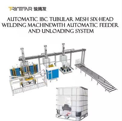 Linea di produzione di telai per barili IBC (dotata di piegatrice) completamente automatizzata / guida operativa automatizzata / linea di produzione di barili tonnellata completamente automatica / produzione e vendita diretta in fabbrica equip