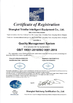 Porcellana Shanghai Trintfar Intelligent Equipment Co., Ltd. Certificazioni