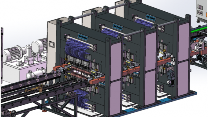 Linea di produzione di radiatori per pannelli in acciaio Trintfar Spessore della pinna personalizzabile 5