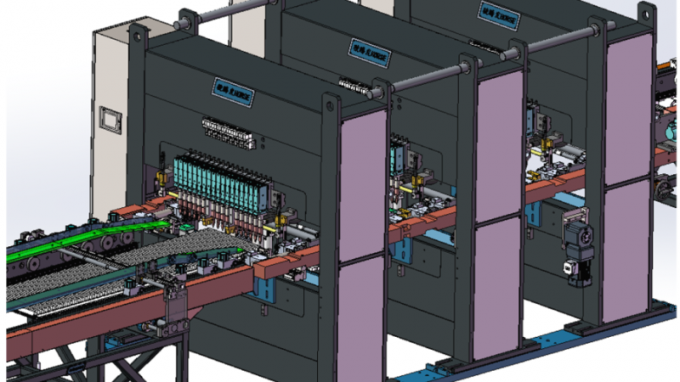 Linea di produzione di radiatori per pannelli in acciaio Trintfar Spessore della pinna personalizzabile 7