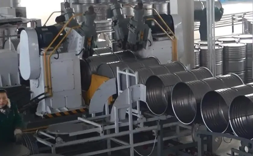 200L Acciaio tamburi di fabbricazione macchina Acciaio barili di linea di produzione 1