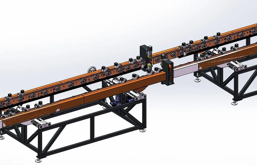 Linea di produzione automatizzata per alette dissipatrici di calore per trasformatori 5