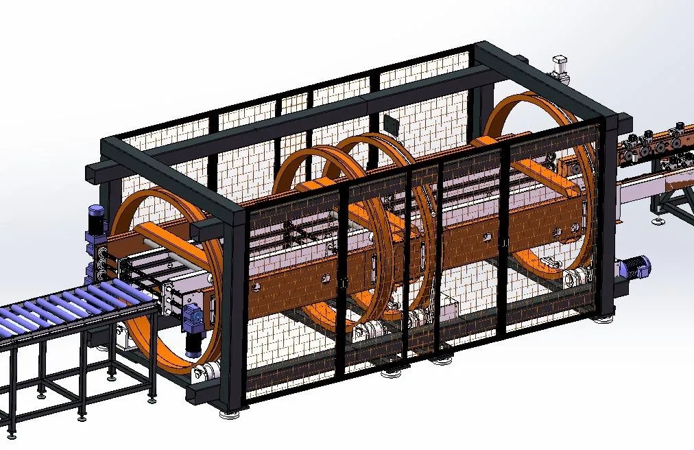 Linea di produzione automatizzata per alette dissipatrici di calore per trasformatori 3