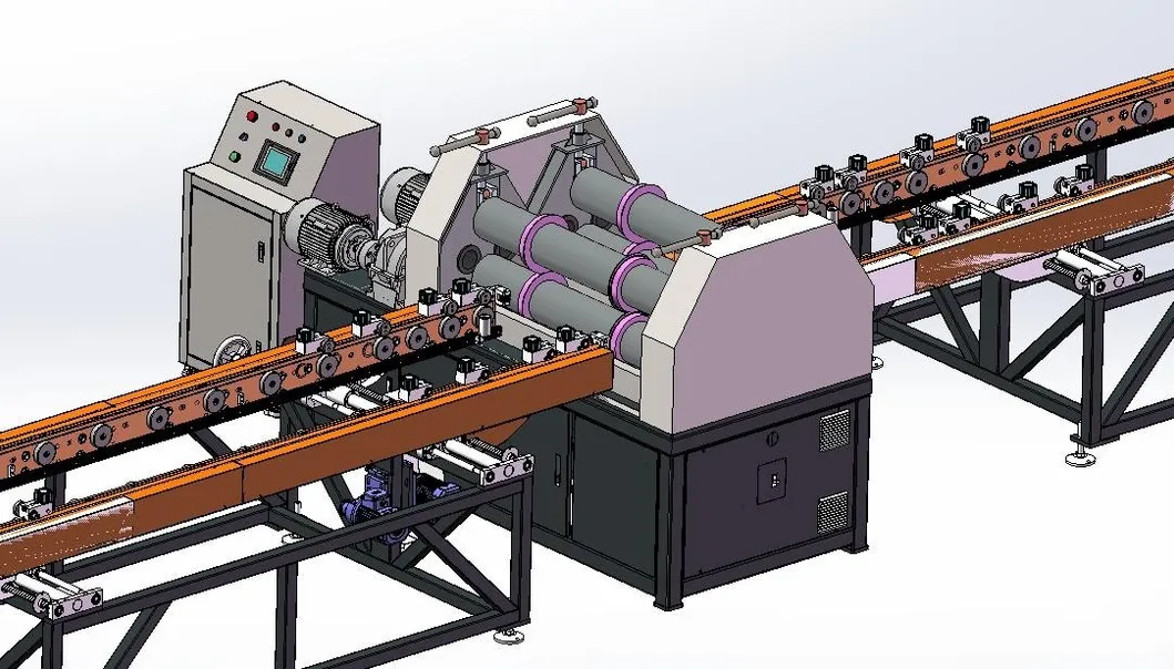 Linea di produzione automatizzata per alette dissipatrici di calore per trasformatori 9