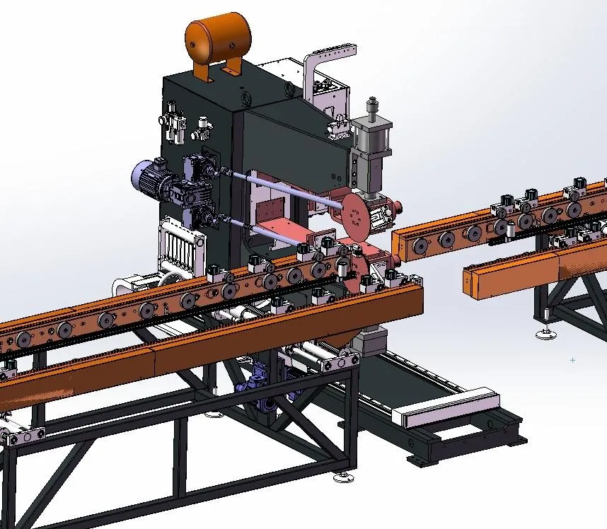 Linea di produzione automatizzata per alette dissipatrici di calore per trasformatori 8