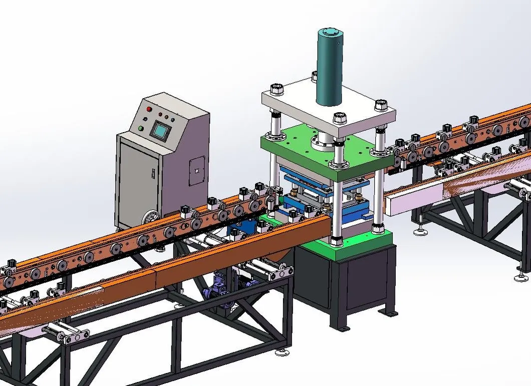 Linea di produzione automatizzata per alette dissipatrici di calore per trasformatori 10