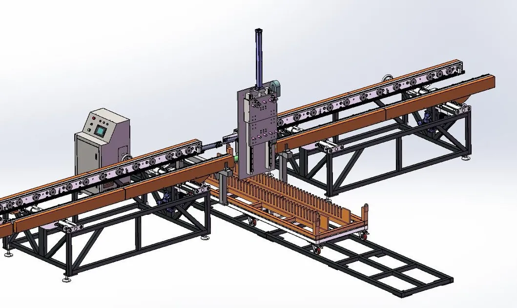 Linea di produzione automatizzata per alette dissipatrici di calore per trasformatori 11