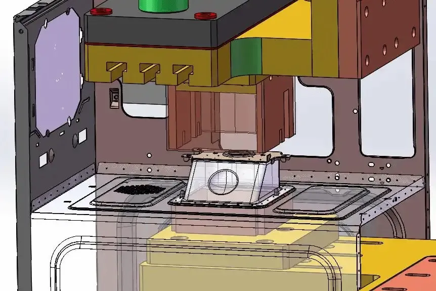 Linea di produzione per saldatura griglia per scaffali, forno 9